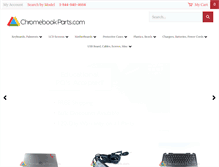 Tablet Screenshot of chromebookparts.com